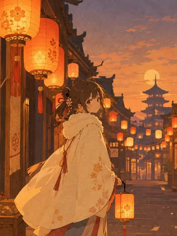 言情动漫 纸灯长街 封面，花玲 参与配音