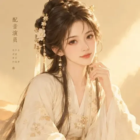 言情动漫 声优 花玲 官方头像插画